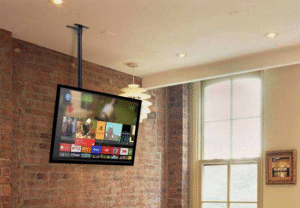 instalacion soporte tv techo caba