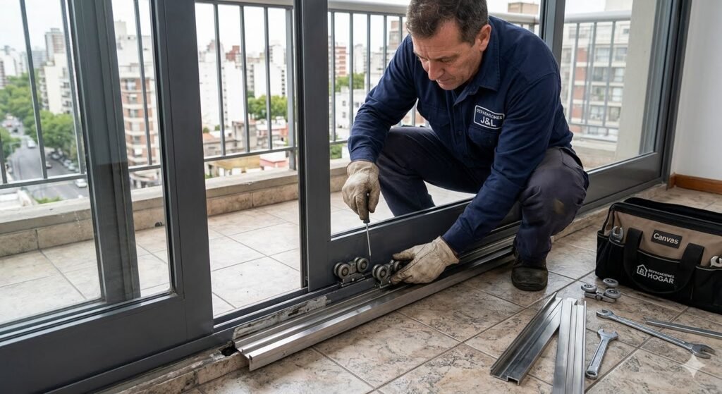 reparacion puerta corrediza