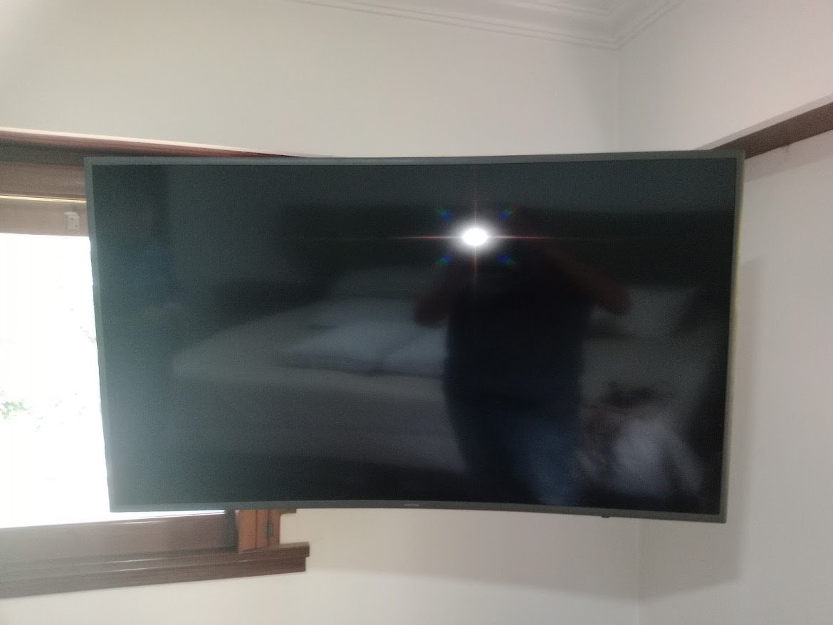instalacion tv curvo en pared