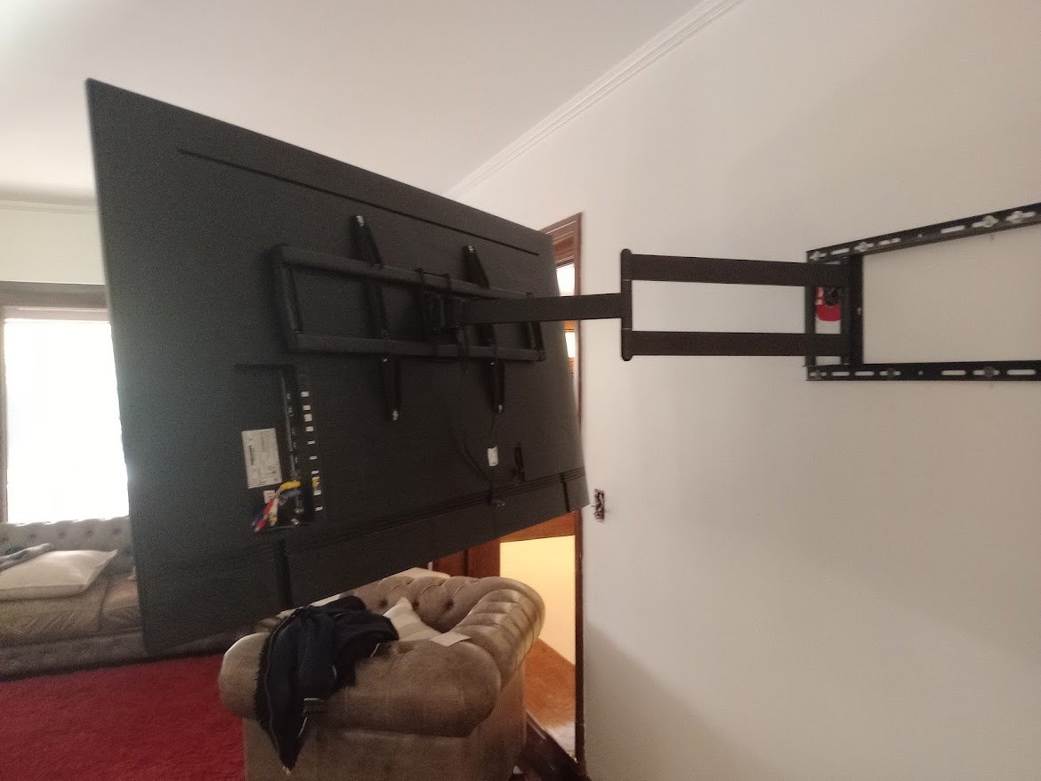 instalacion soporte tv movible brazo largo